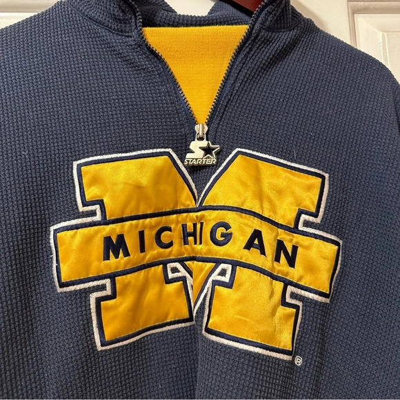 VTG Starter Michigan Waffle Pullover - Picture 3 of 10